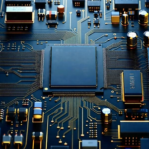 Tech Octane Render: Close-up of electronic circuit