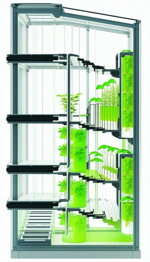 A Large, Multi-level Greenhouse Filled With Various Plants