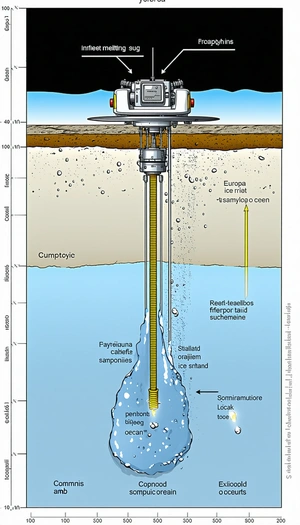 A Cross-section Of The Earth's Crust, With A Focus On The Ocean Floor