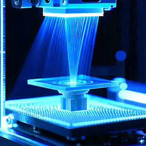 3d printer with holographic projection