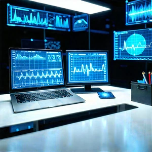 Healthcare Technology In Tech Office With Image, There
