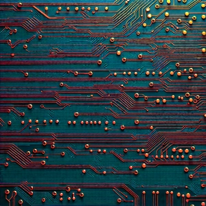 Close-up of electronic circuit