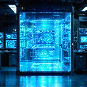 Healthcare Technology In Research Center With Image, There