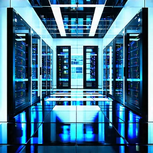 Futuristic server room