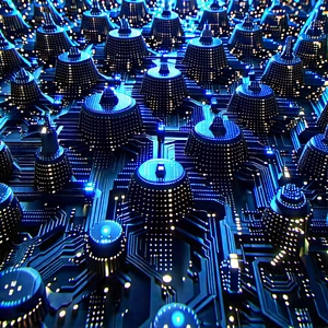 Close-up Of Sensor Array With Image, There