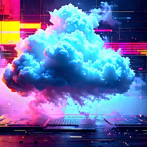Cloud Computing Visualization With Image, There
