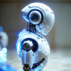 Robot with data streams