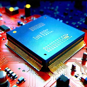 Close-up of electronic circuit