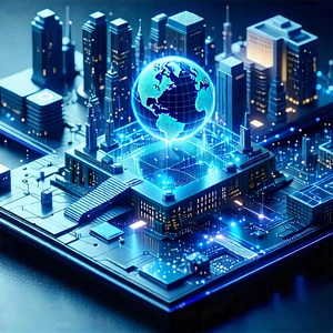 Tech Isometric Design: Digital transformation visualization