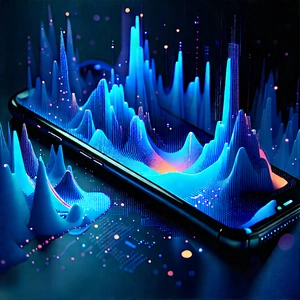 Smartphone With Data Visualization With Cell Phone