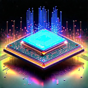Microchip with digital particles