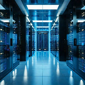Tech Architectural Photography: Futuristic server room