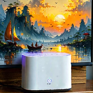 Smart home device with streaming content