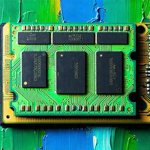 Close-up of memory module
