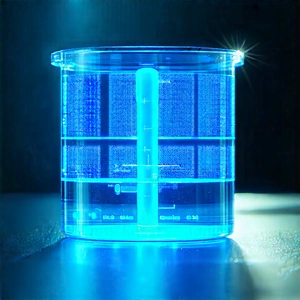 Healthcare Technology In Research Center With Blue Vase