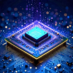 Microchip with digital particles