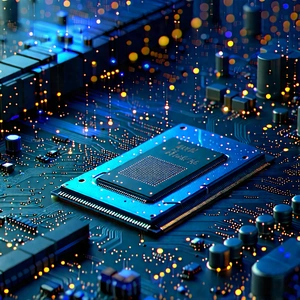 Circuit board with digital particles