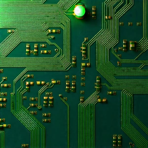 Close-up of electronic circuit
