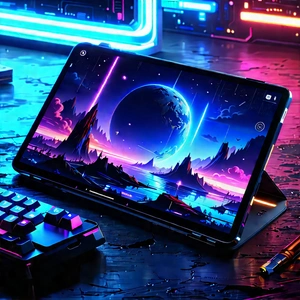 Tablet with streaming content