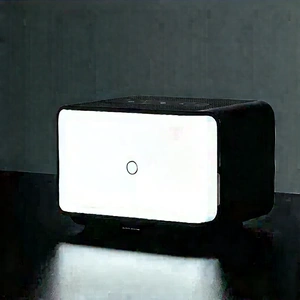 Smart home device with glowing screen