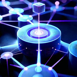 Blockchain Network Visualization With Image, There