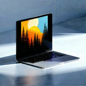 Laptop With Streaming Content With Laptop Computer