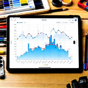 Tablet with data visualization