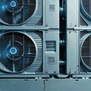 Close-up of cooling system