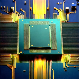 Close-up of microprocessor