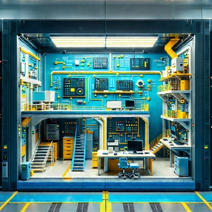 Educational Technology In Manufacturing Facility With Image, There