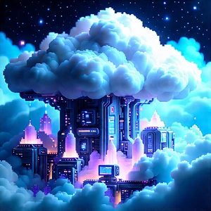 Cloud Computing Visualization With Image, There