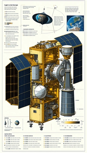 large spacecraft shown diagram