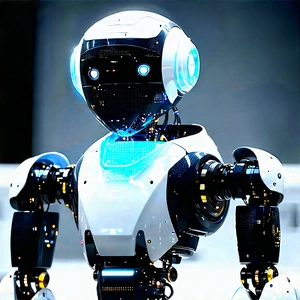 Robot with laser scanning