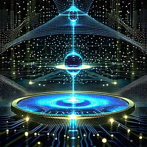 Quantum computer with holographic projection