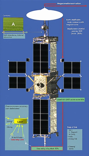 The Image Is A Diagram Of A Spacecraft, Showing Its Various Components And Their Functions