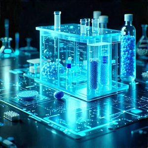 Healthcare Technology In Modern Laboratory With Image, There