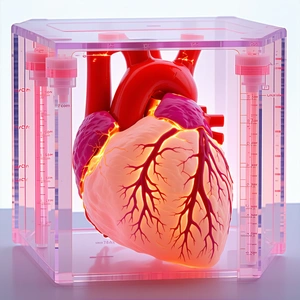 A Heart, Which Is The Central Focus Of The Scene