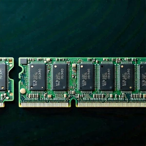 Close-up of memory module
