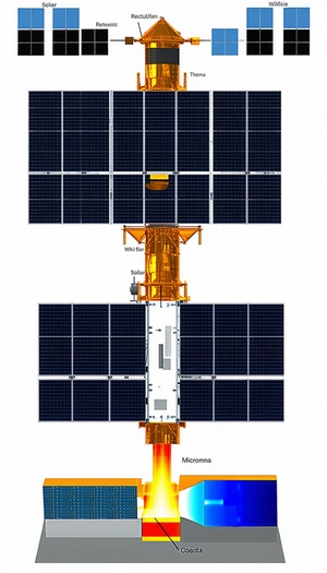A Large Solar Panel, Which Is A Part Of A Space Station