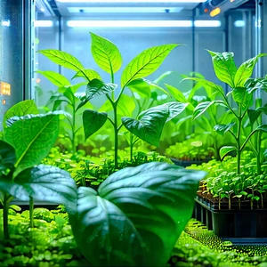 Agricultural technology in research center