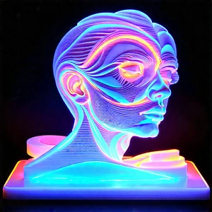3d printer with neon accents
