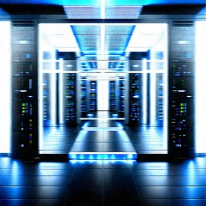 Futuristic Server Room With Image, There