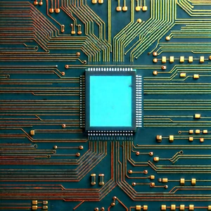 Close-up of electronic circuit