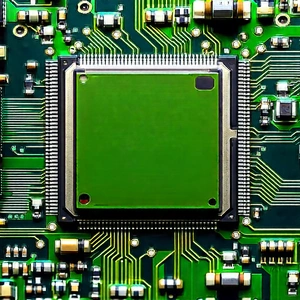 Close-up of microprocessor