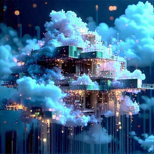 Cloud Computing Visualization With Image, There