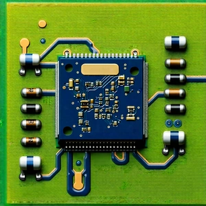 Tech Aerial Photography: Close-up of electronic circuit