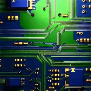 Close-up of electronic circuit