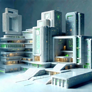 Educational Technology In Research Center With Model Large