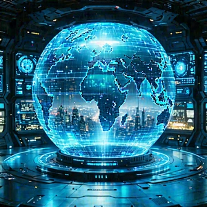 Financial technology in tech office