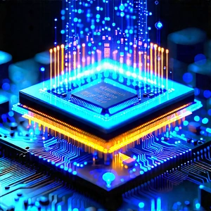 Microchip with holographic projection